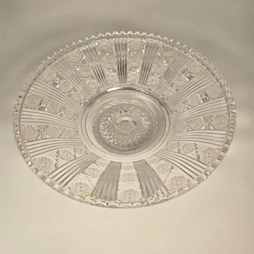 A SUPERB MID 19TH CENTURY ENGLISH SILVER PLATED CUT GLASS TABLE CENTREPIECE CIRCA 1860 - ADDITIONAL PHOTO 12
