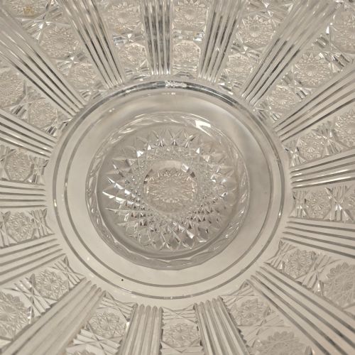 A SUPERB MID 19TH CENTURY ENGLISH SILVER PLATED CUT GLASS TABLE CENTREPIECE CIRCA 1860 - ADDITIONAL PHOTO 13