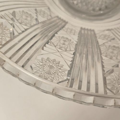 A SUPERB MID 19TH CENTURY ENGLISH SILVER PLATED CUT GLASS TABLE CENTREPIECE CIRCA 1860 - ADDITIONAL PHOTO 14
