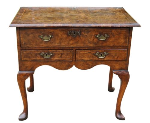 Burr Elm Lowboy, George II Period, Circa 1750