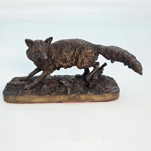 A Fine Bronze Study of a Fox by Pierre-Jules Mêne, circa 1870