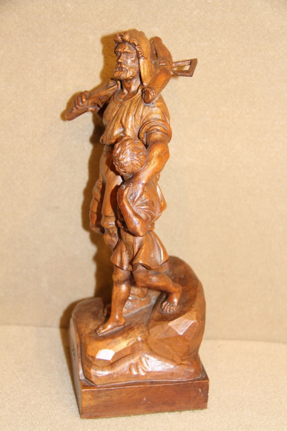 Walnut carved study Of William Tell