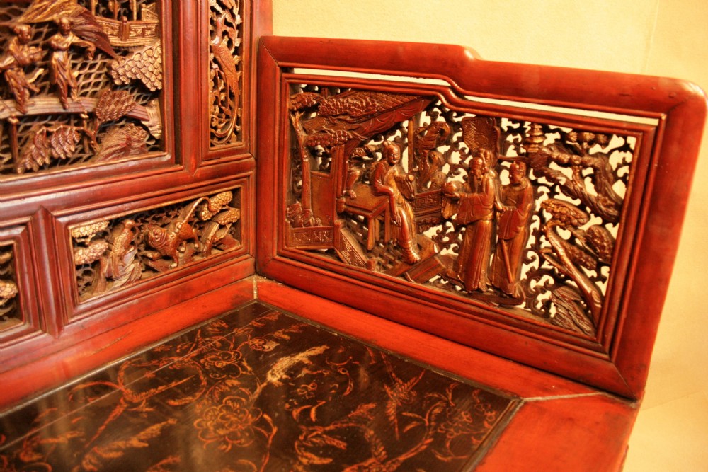 A  highly decorative pair of Chinese Throne Chairs View II