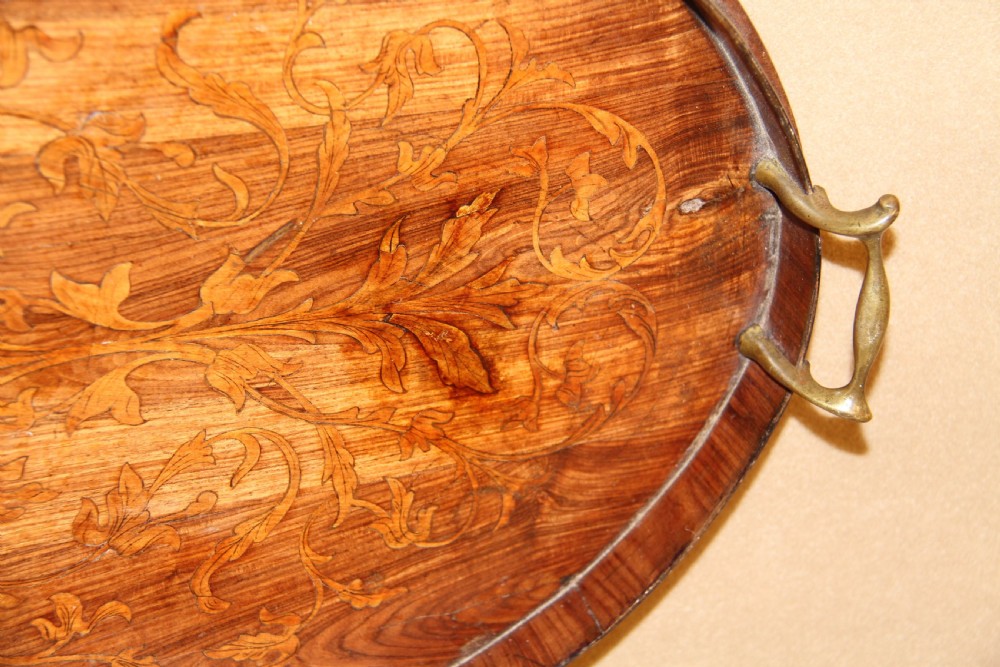 A fine George III Marquetry  Tray View V