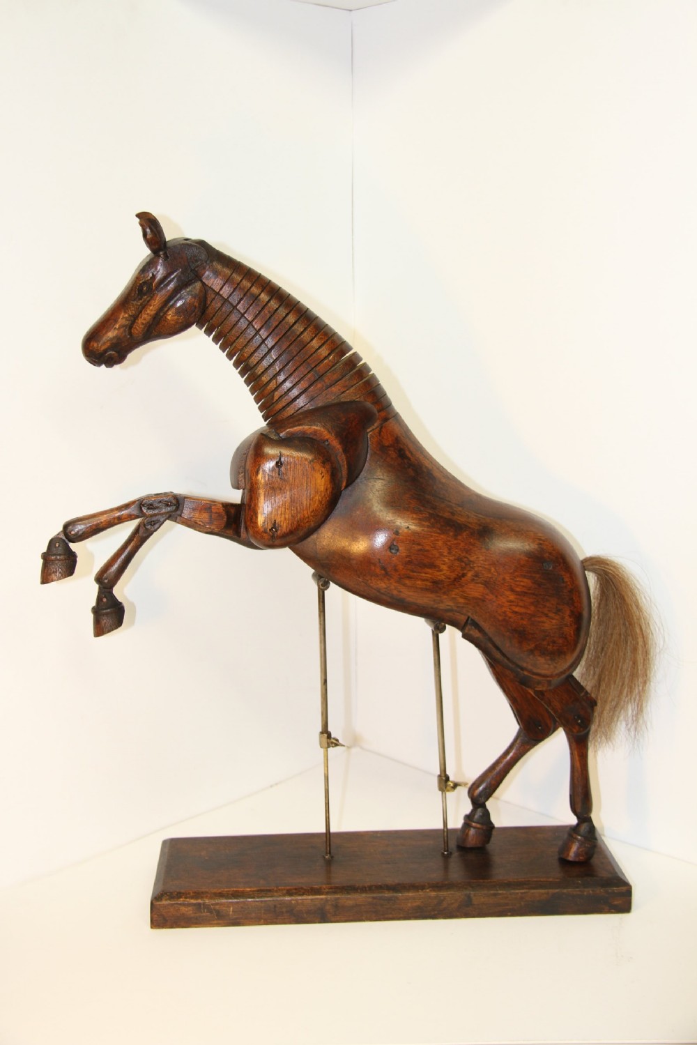 Artists Articulated mahogany Horse