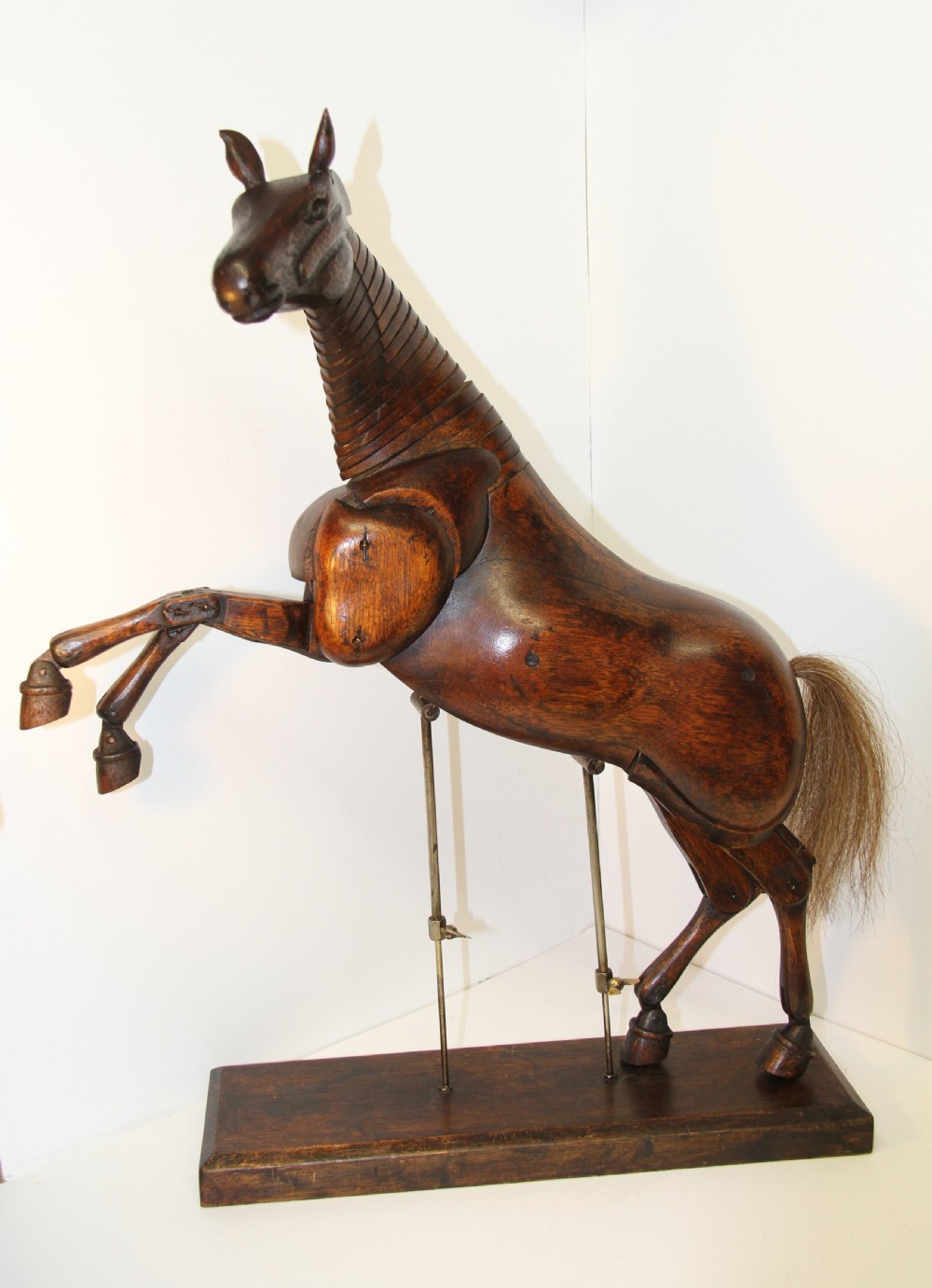 Artists Articulated mahogany Horse View IV