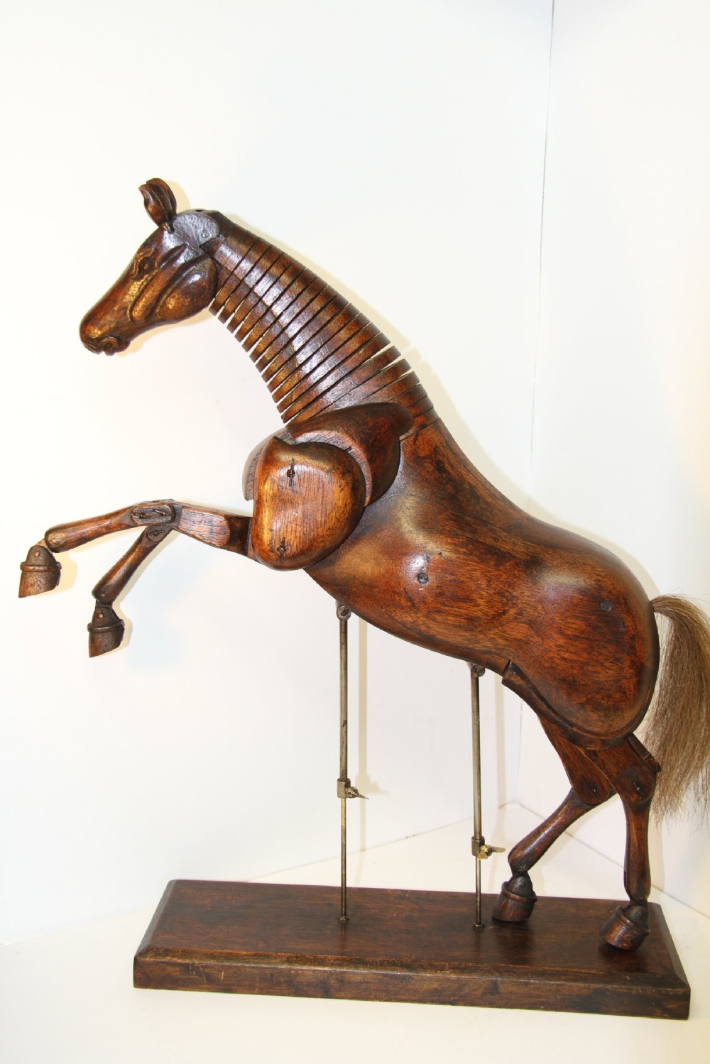Artists Articulated mahogany Horse View VI