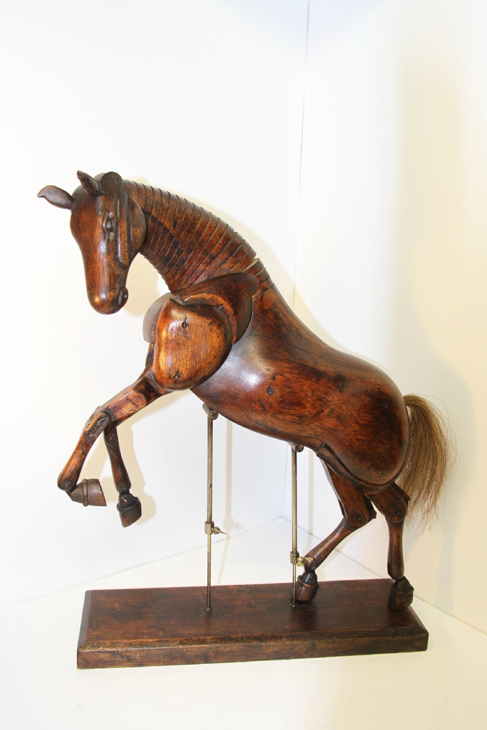 Artists Articulated mahogany Horse View XI
