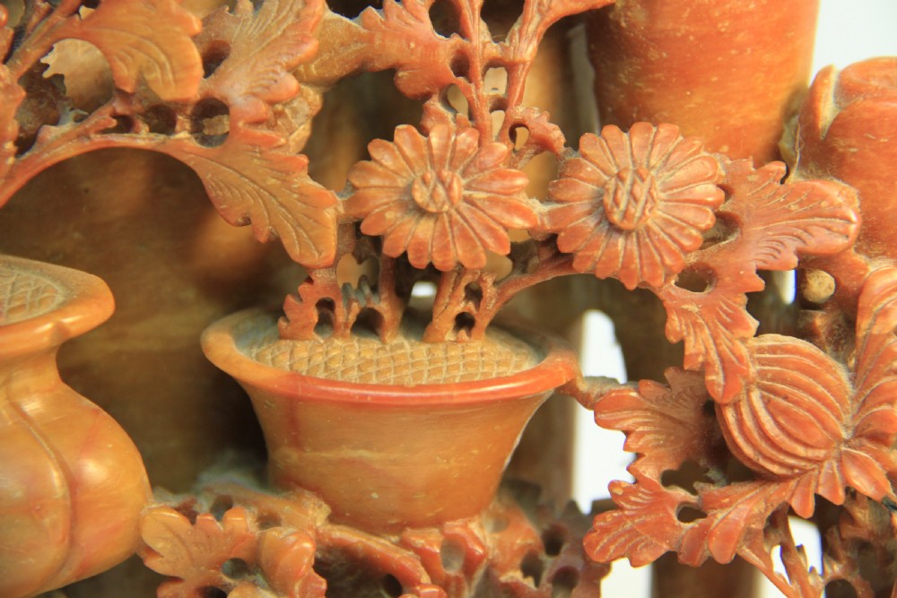 Ornate Chinese Soapstone  View VIII