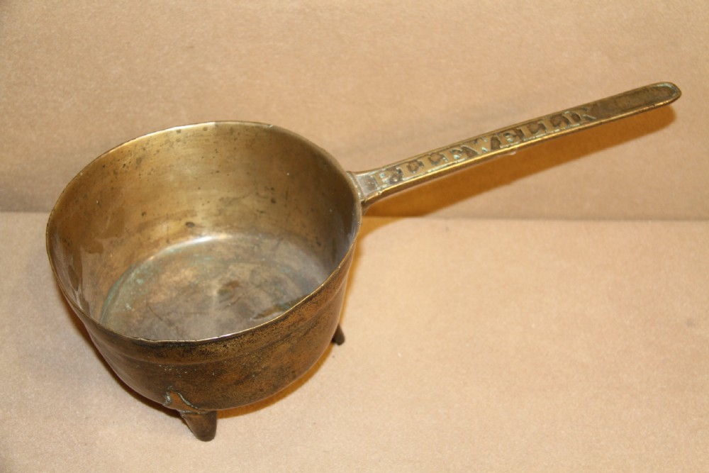 A rare early 18th century bronze Welsh Skillet