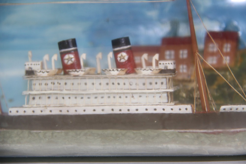 A detailed Passenger Ship in Bottle View VI