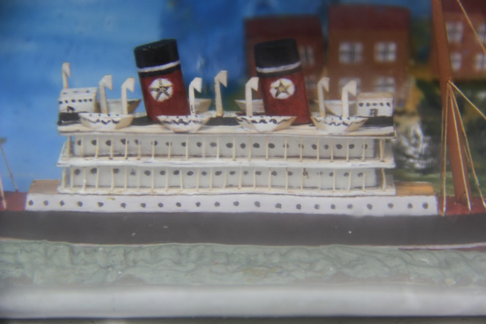 A detailed Passenger Ship in Bottle View IX