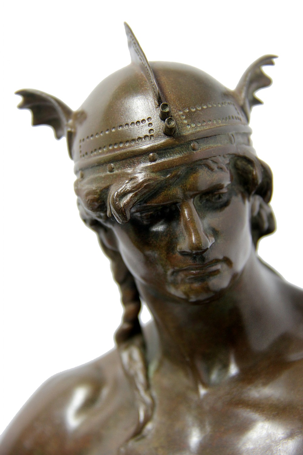 Impressive Bronze Figure of a Warrior, Sword Of Valor View IV