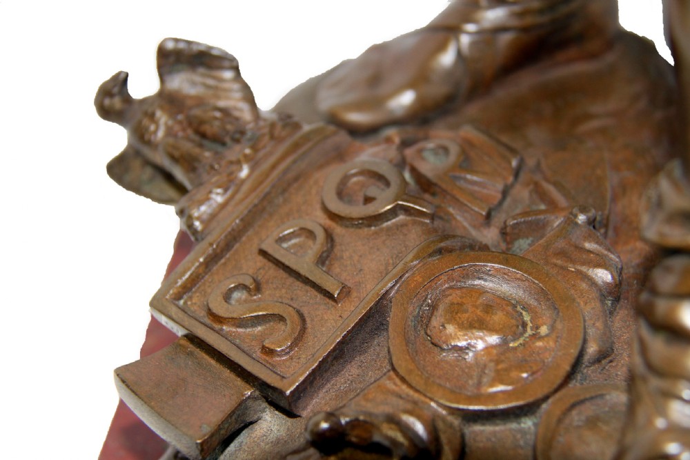 Impressive Bronze Figure of a Warrior, Sword Of Valor View VII