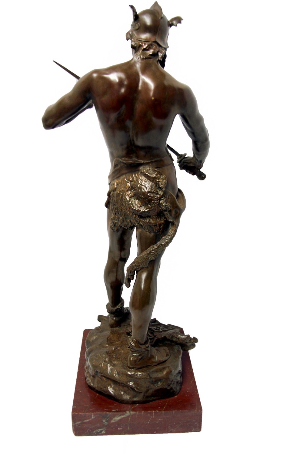 Impressive Bronze Figure of a Warrior, Sword Of Valor View X