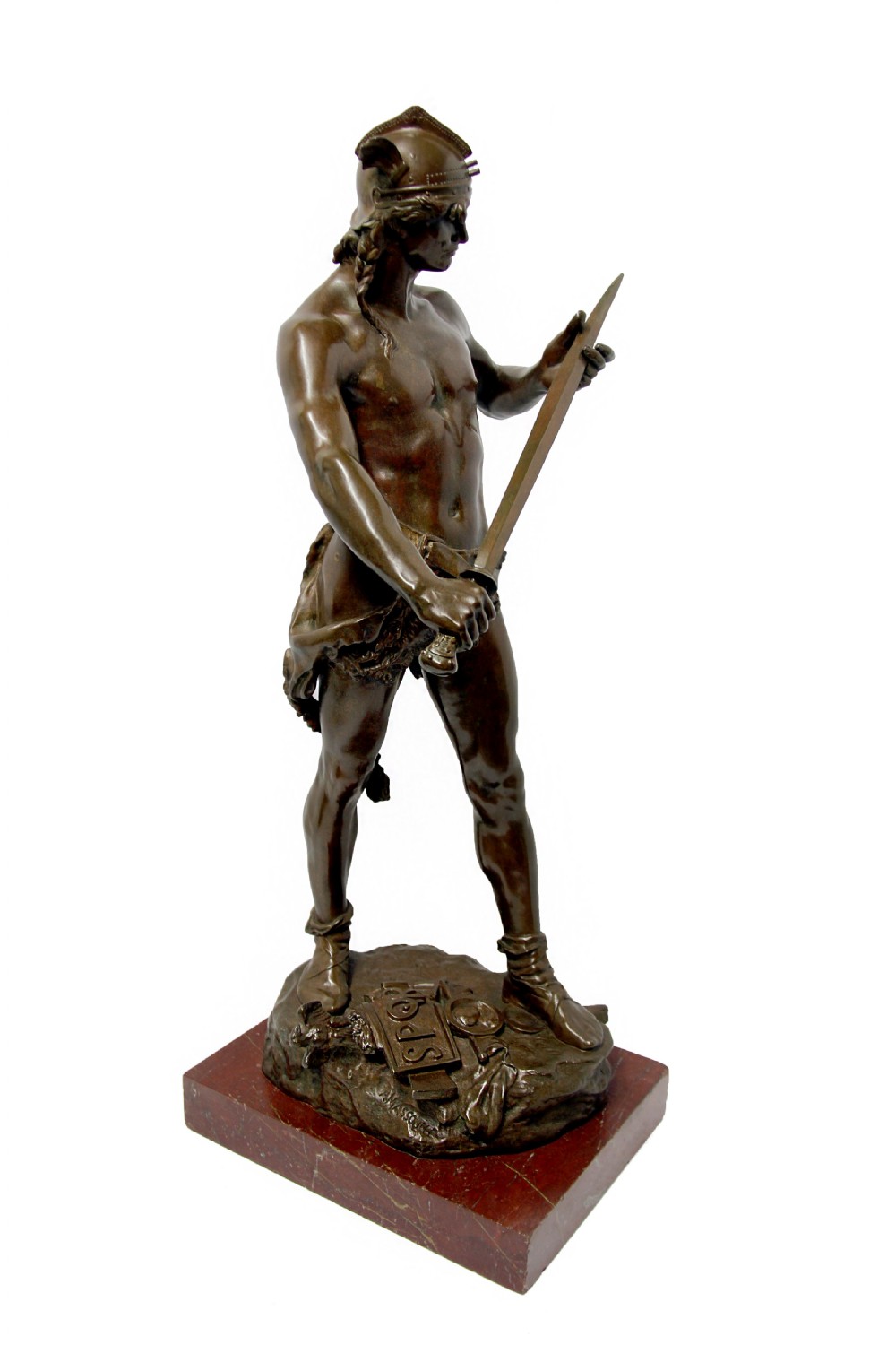 Impressive Bronze Figure of a Warrior, Sword Of Valor View XII