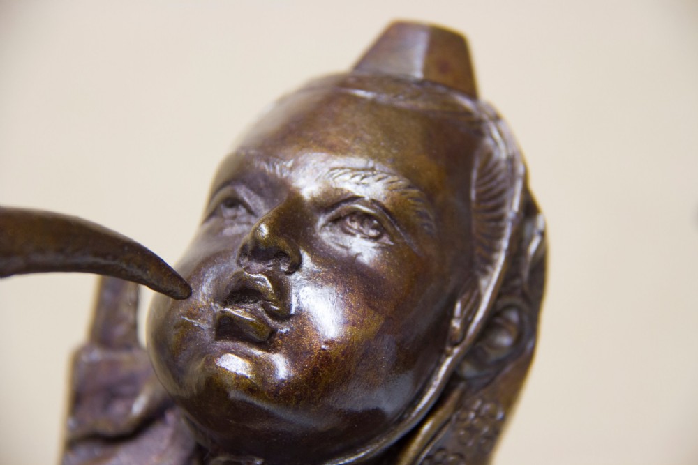 A Chinese bronze study of a Japanese Warrior View X