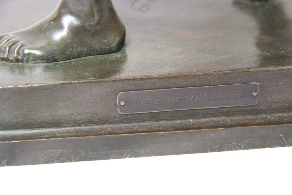 A rare bronze figure of a Athlete View XI