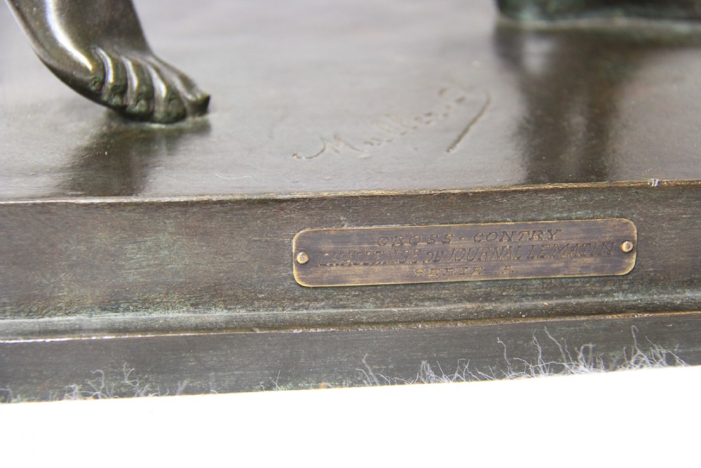A rare bronze figure of a Athlete View XII