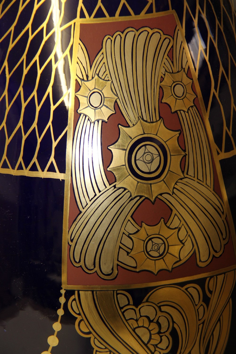 A large pair of French Pinon-Heuze pottery vases View V