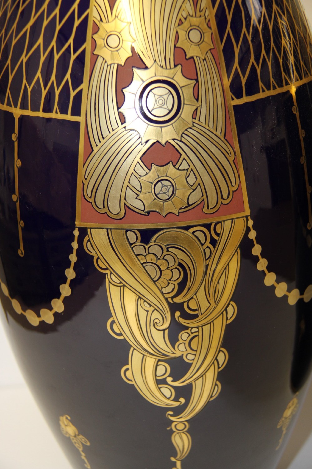 A large pair of French Pinon-Heuze pottery vases View IX