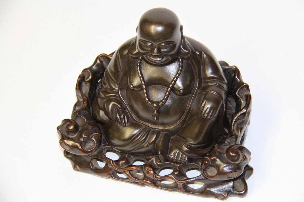 A Chinese bronze Buddha View V