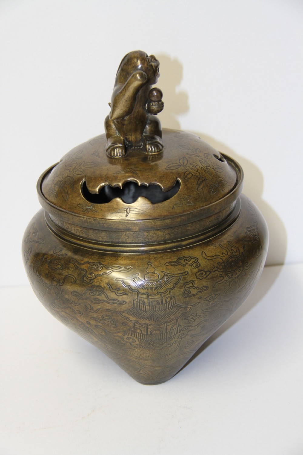 A Chinese bronze Censer View V