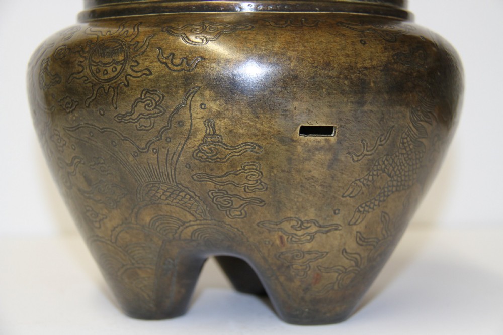 A Chinese bronze Censer View VI