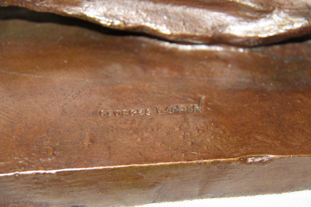 Early 20th century bronze L'incantation by Georges Lorin  View V