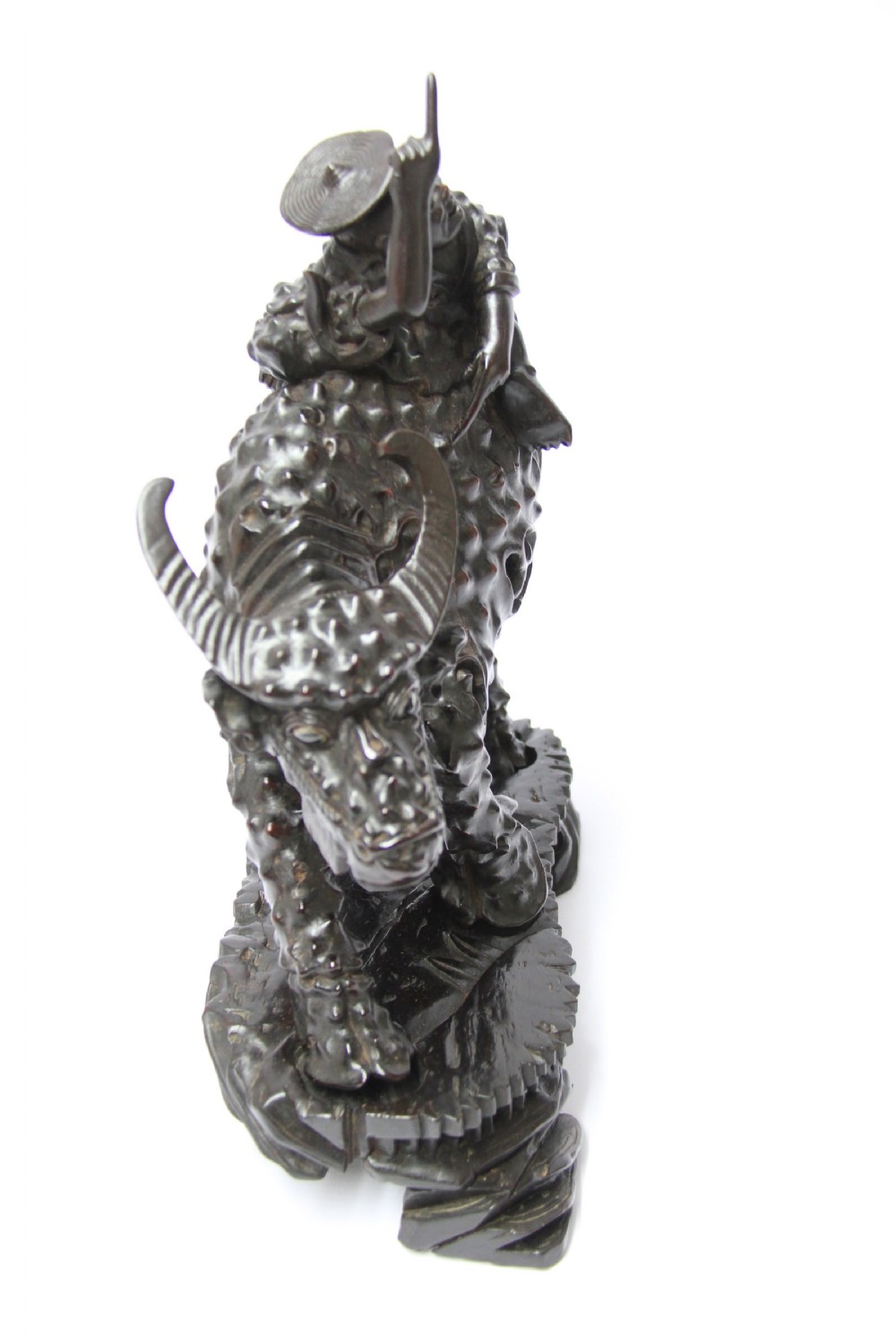 A pair of Chinese hardwood buffalo View XIV