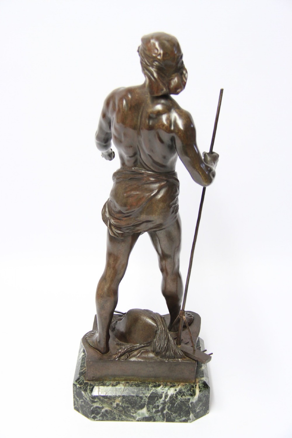 A fine French  bronze study of a agricultural worker 