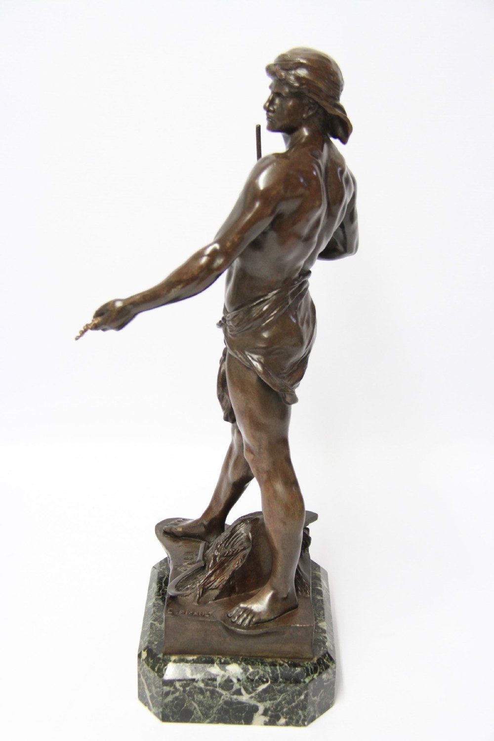 A fine French  bronze study of a agricultural worker 