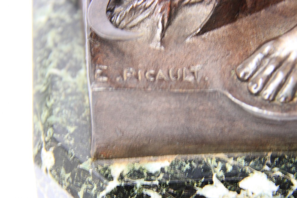 A fine French  bronze study of a agricultural worker 