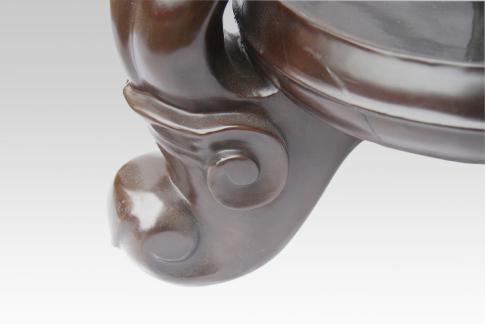 A massive Chinese Red Lacquered Vase and Stand  over a meter tall View XII