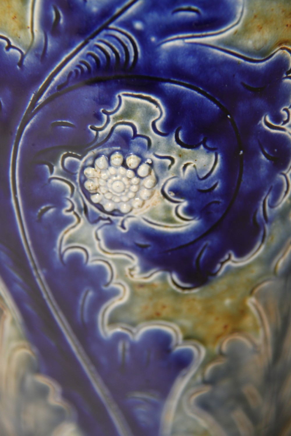 A rare large C.J.C. Bailey Fulham salt glazed stoneware pottery vase. View IV