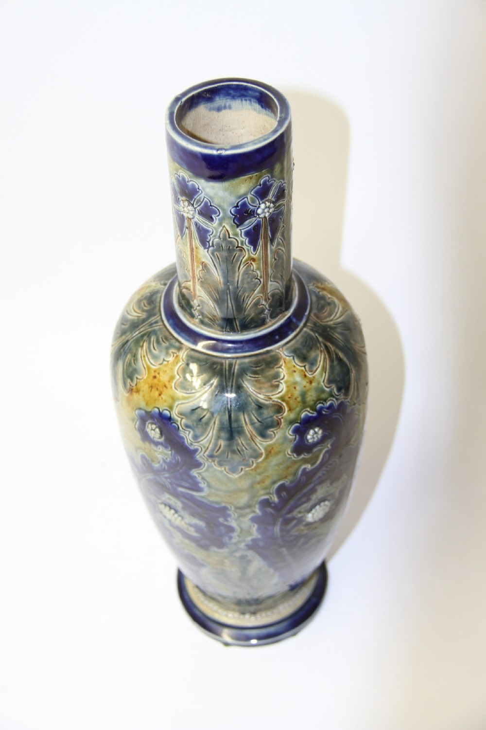 A rare large C.J.C. Bailey Fulham salt glazed stoneware pottery vase. View VI
