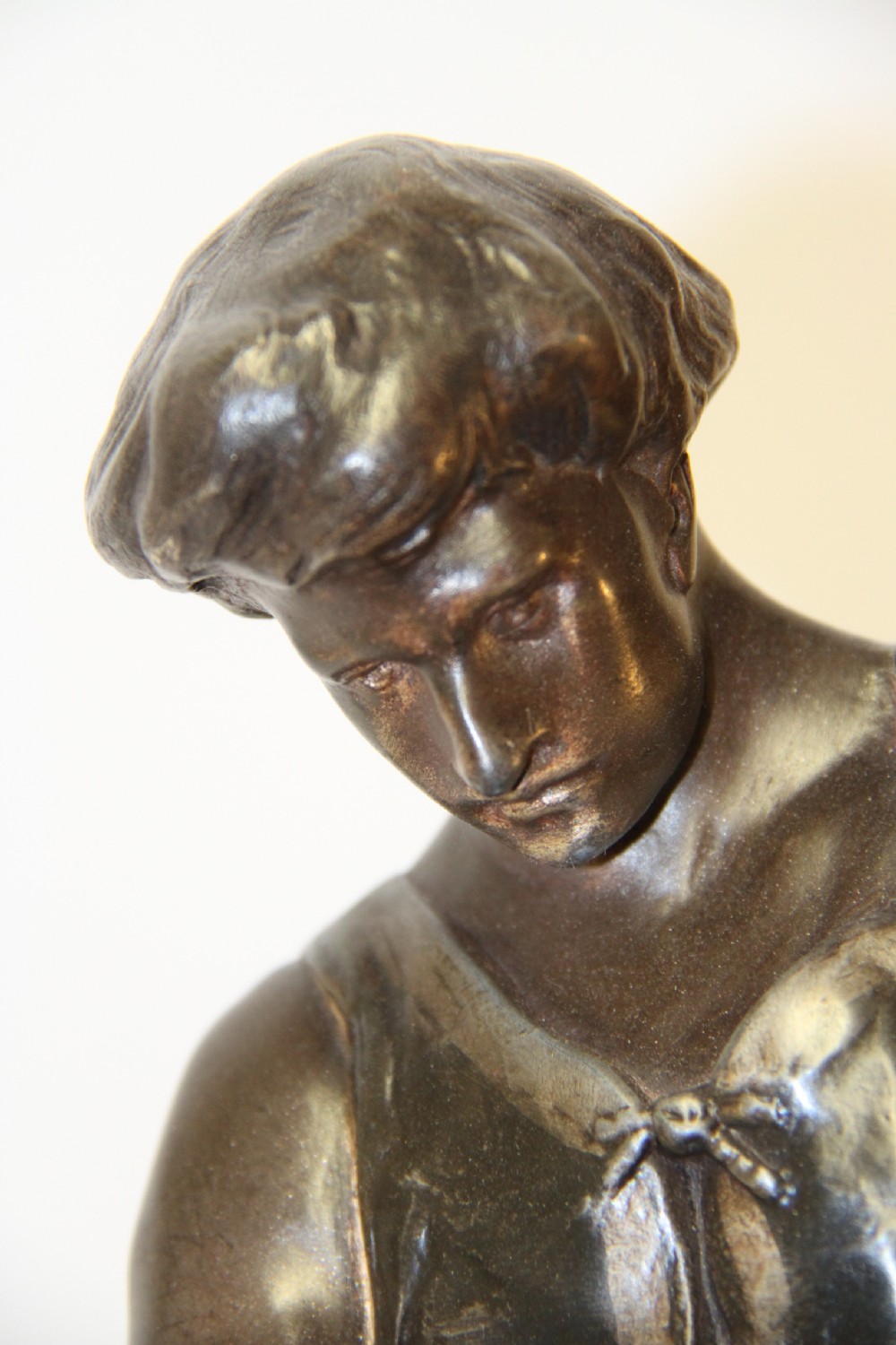 French spelter  sculpture  with Bull 20th  century View IV
