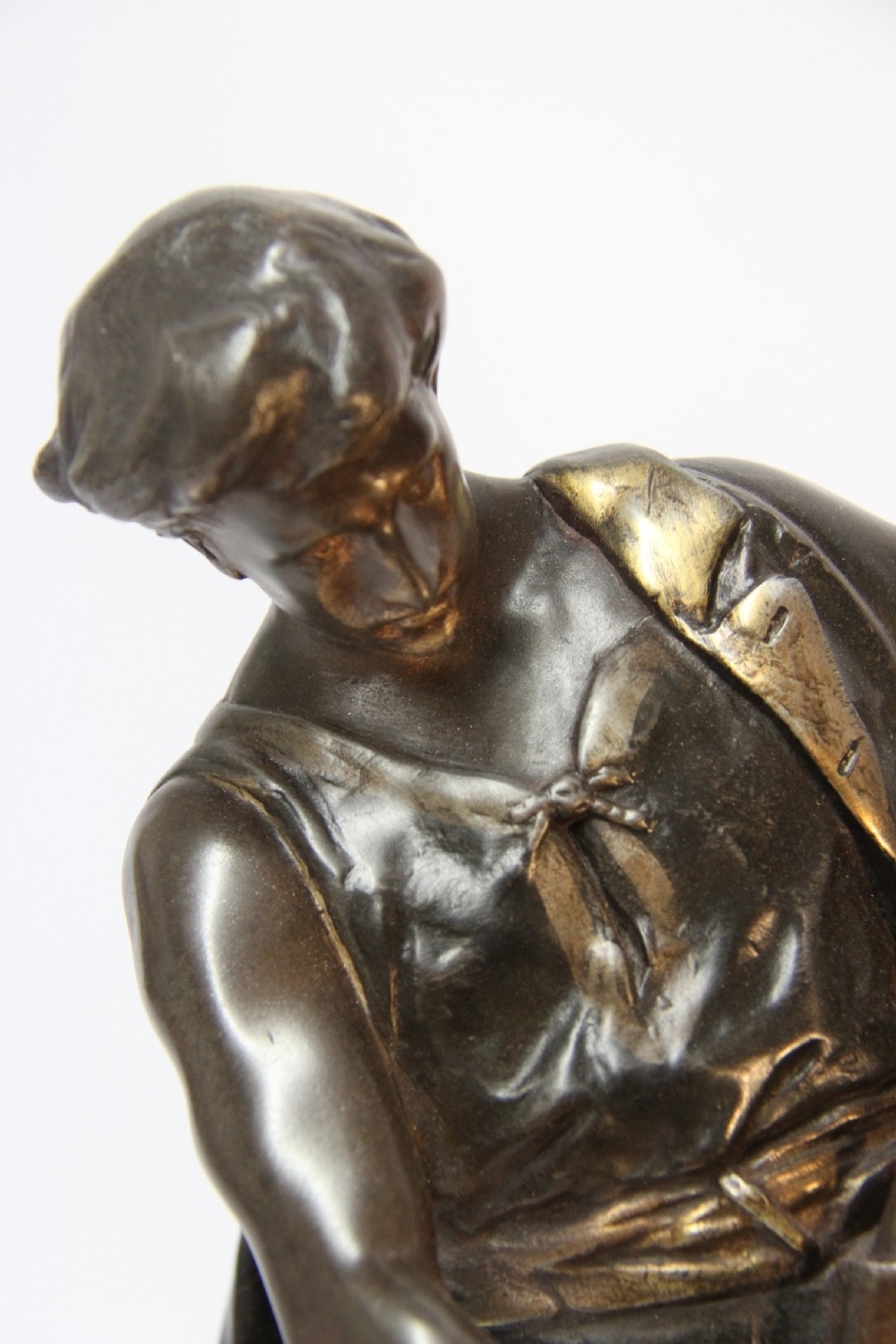 French spelter  sculpture  with Bull 20th  century View XVI