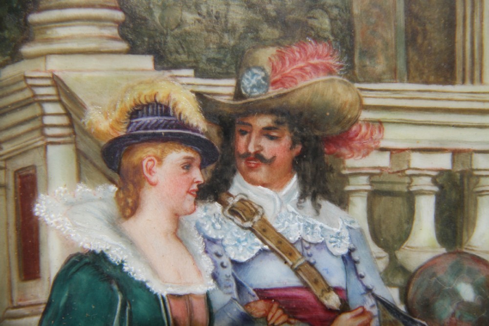A fine hand painted plaque View IV