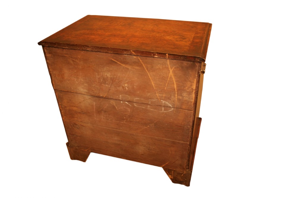 A rare small George I figured walnut Chest of Drawers View IV