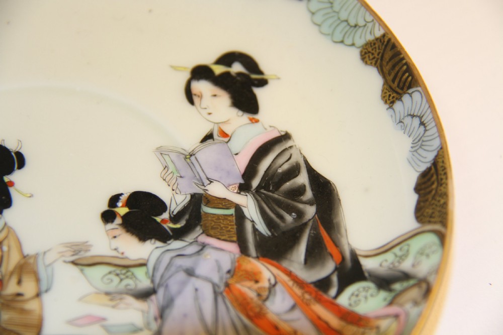 A rare Japanese Moustache Cup and Saucer View XII