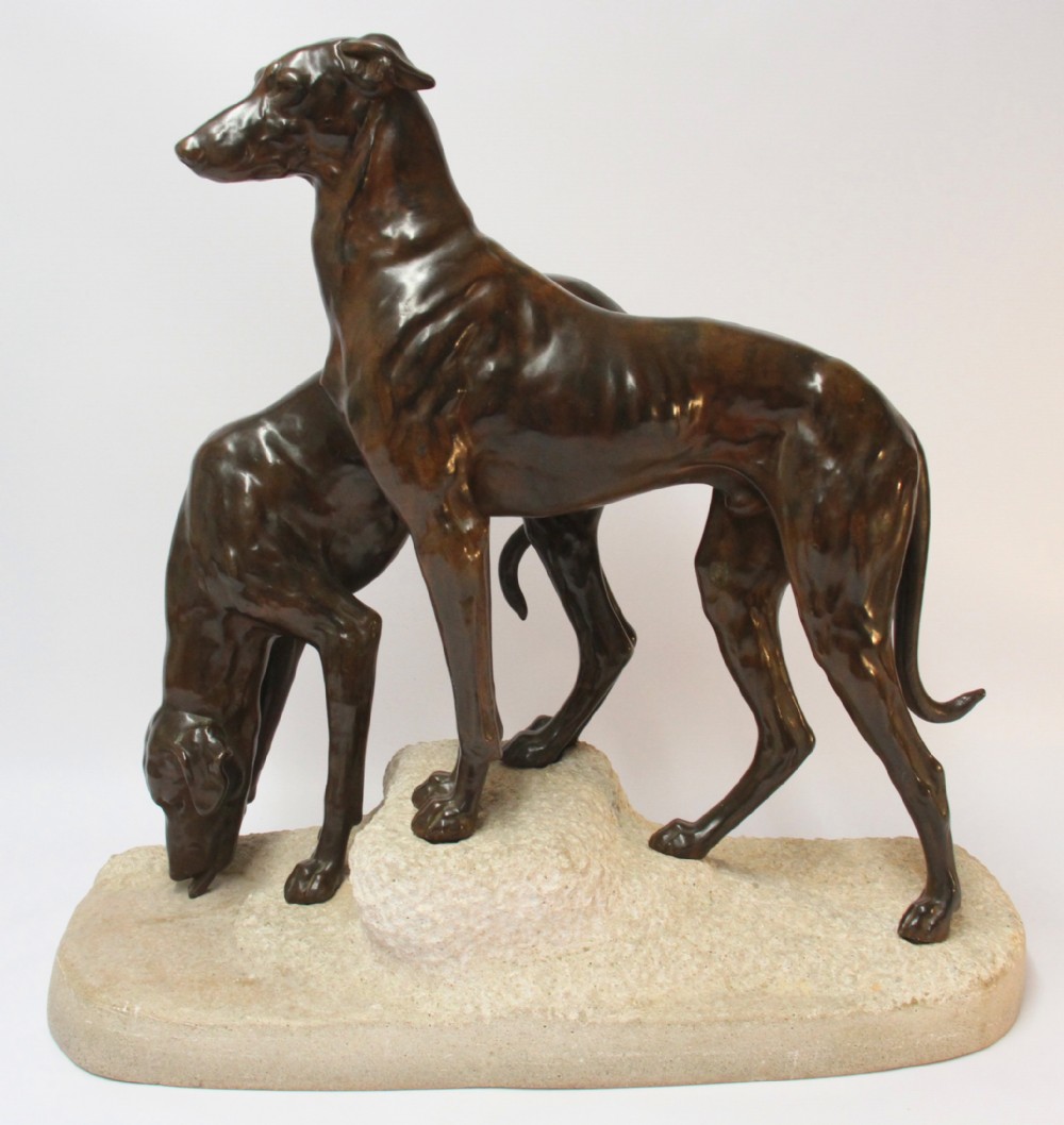 Grey Hounds early 20th century by Jules Edmond Masson