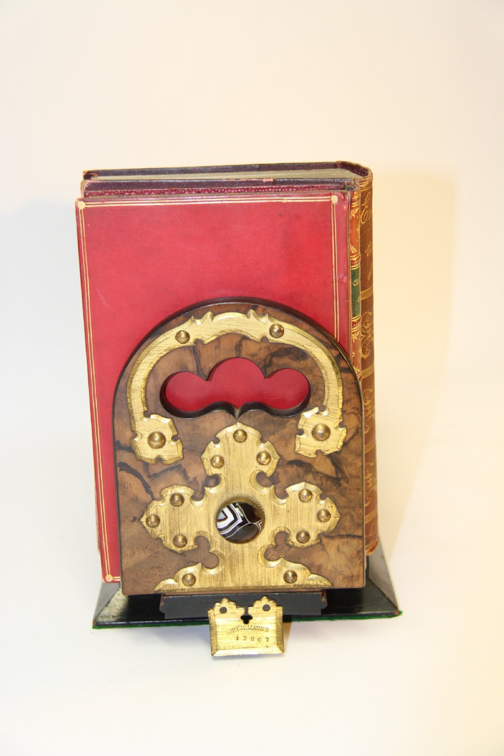 A fine Betjemann's  patent Self Closing Book Slide View XV