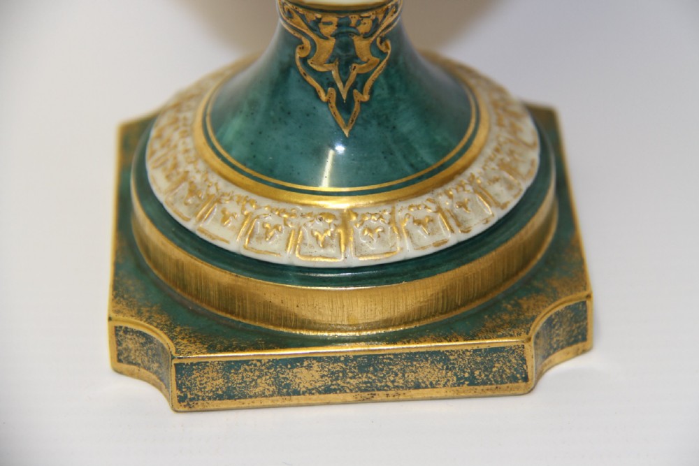 Royal Worcester twin handled Vase View VI