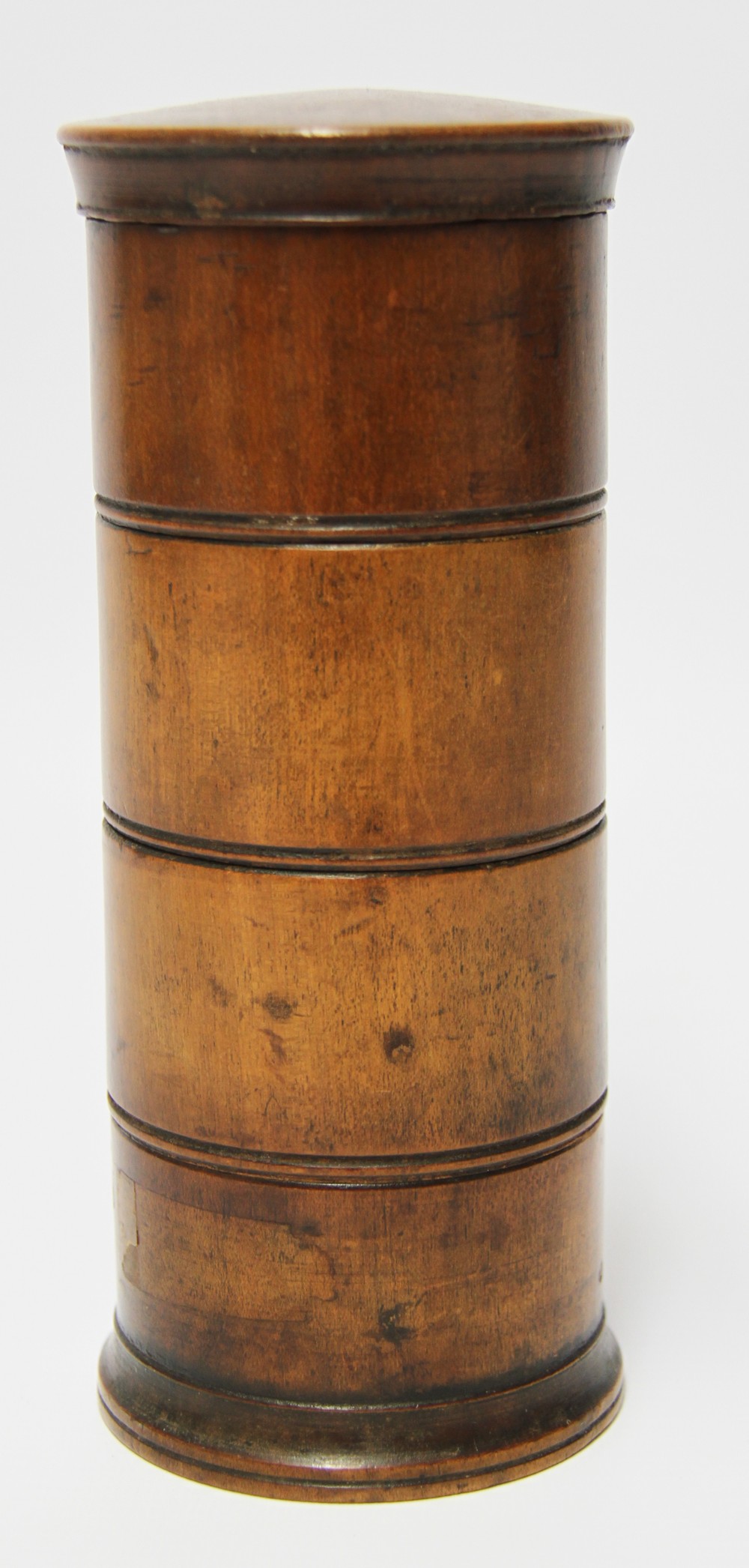 An early 19th century treen  Spice Container