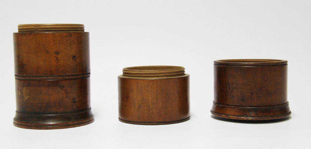 An early 19th century treen  Spice Container View II