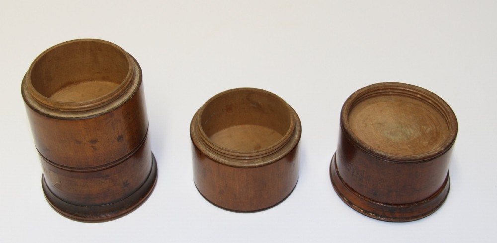 An early 19th century treen  Spice Container View V