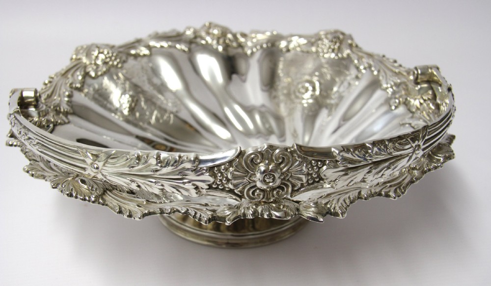 A Silver William IV Basket View IV