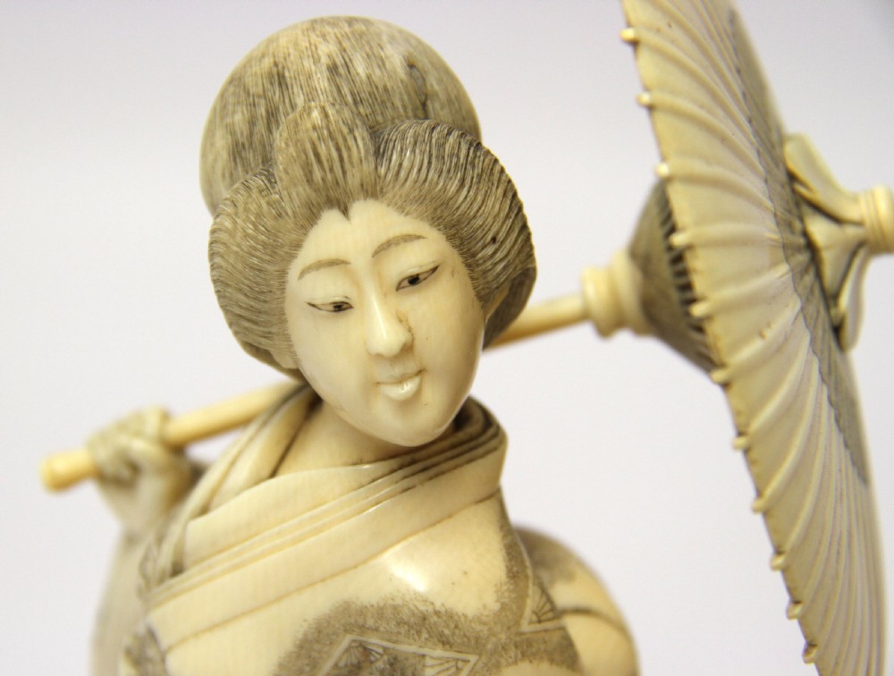 A superb Japanese ivory Okimono View VI