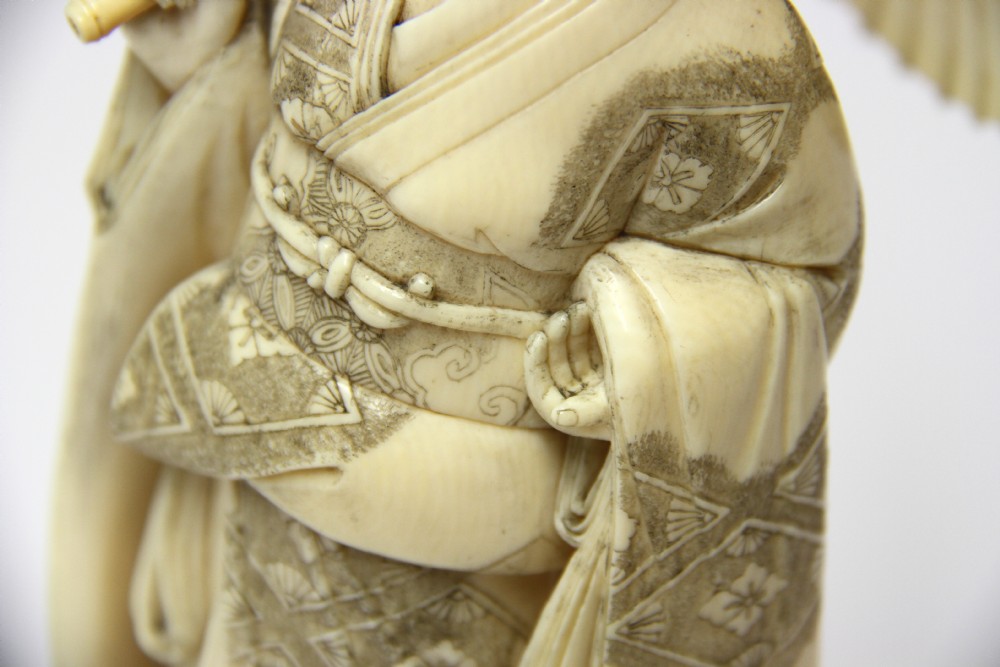 A superb Japanese ivory Okimono View VII